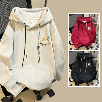 ＊ORead＊加絨加厚連帽印花衛衣(3色M~2XL)