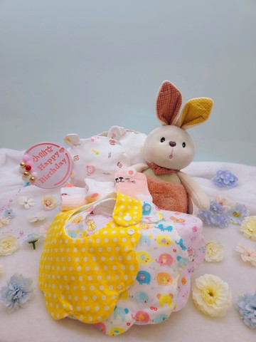 搖籃滿月禮/彌月禮盒/生日/新生兒/送禮/口水巾