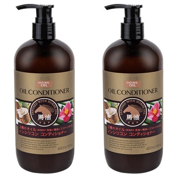 KUMANO 熊野油脂 DEVE 3種油 潤髮乳 馬油 山茶花油 椰子油  480ml  2瓶