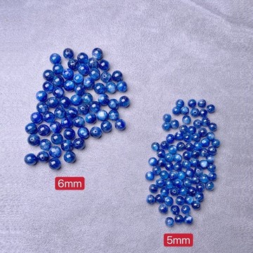 【肯爸水晶嚴選】藍晶石/全孔/隔珠/配珠/材料珠/DIY/單顆/單珠/飾品/水晶/天然/正能量/文創飾品