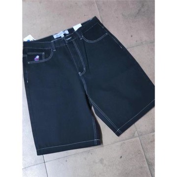 歐版Big Boy Jeans滑板寬松闊腿牛仔短褲中褲耐磨全棉不起球夏