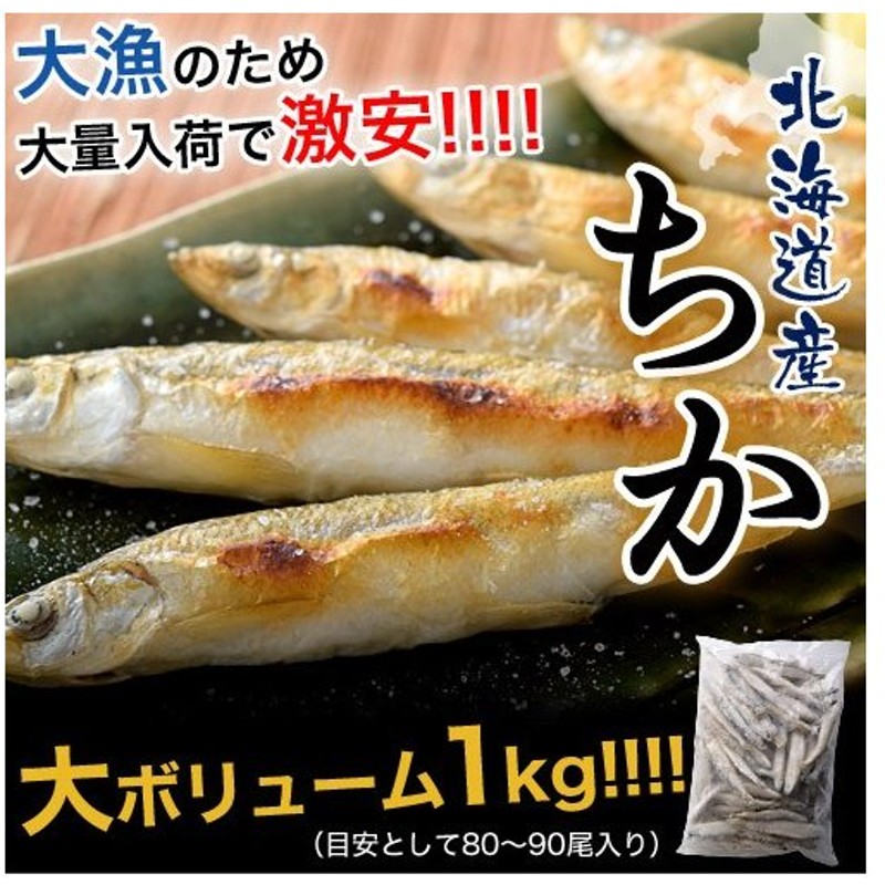 大漁のため大特価 北海道産 ちか 千魚 1kg 目安 80 90尾 冷凍 Sea 通販 Lineポイント最大0 5 Get Lineショッピング