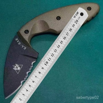 KABAR卡巴1477CB防衛大師係列執法者AUS-8A鋼半齒戰術軍刀