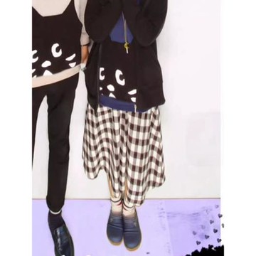 日系貴牌秋季新款貼布卡通貓臉寬松長袖常規套頭衛衣