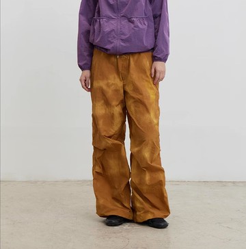Sunset Parachute Cargo 日落橘扎染傘兵褲