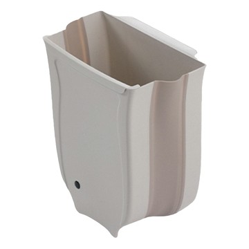 FaSoLa 櫥櫃門掛式可折疊垃圾桶  奶咖色  32 x 28.5 x 7.7cm