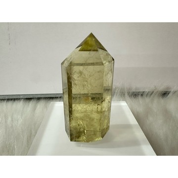 遇見～黃水晶柱 藍針水晶柱 天然黃水晶  YYop16 水晶柱 天然水晶 隱山 爆彩水晶