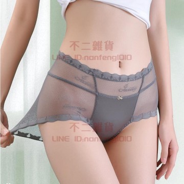 3條裝 高腰蕾絲內褲女性感純欲純棉短褲時尚【不二雜貨】
