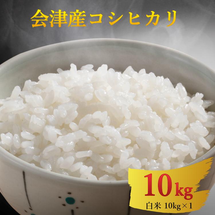 お米 コシヒカリ 精白米 10kg 会津産 送料無料 令和5年産 2023年産 こしひかり 米 こめ 精米