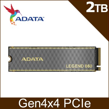 ADATA威剛 LEGEND 860 2TB PCIe Gen4x4 M.2 2280 SSD固態硬碟
