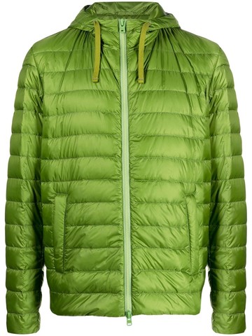 Herno - Globe hooded padded jacket - men - Polyamide/Feather Down/Goose Down/Polyamide - 50 - Green