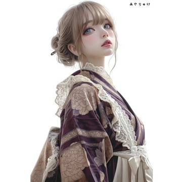 【9 月新品】07-144-0061 人物貼紙 幻想復古浪漫喫茶