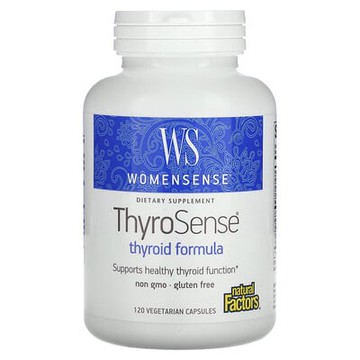 Natural Factors, WomenSense，ThyroSense，甲狀腺配方，120 粒素食膠囊