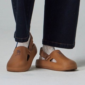 moz  巧巴達二代 舒適度升級 eva 2way 涼拖鞋(焦糖棕)