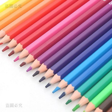 還蠻OK🆗彩色鉛筆油性可擦 12-48色學生美術專用 繪畫素描畫筆 六角筆桿 可疊色 送橡皮擦 學校禮品 6cA3