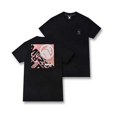 KINGO女款｜黑色印花T恤 412137