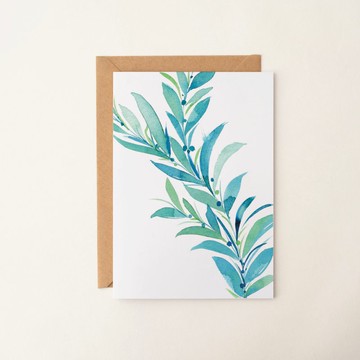 手繪植物卡片 感謝卡 祝福卡 生日卡 手寫卡 萬用卡 客製化卡片