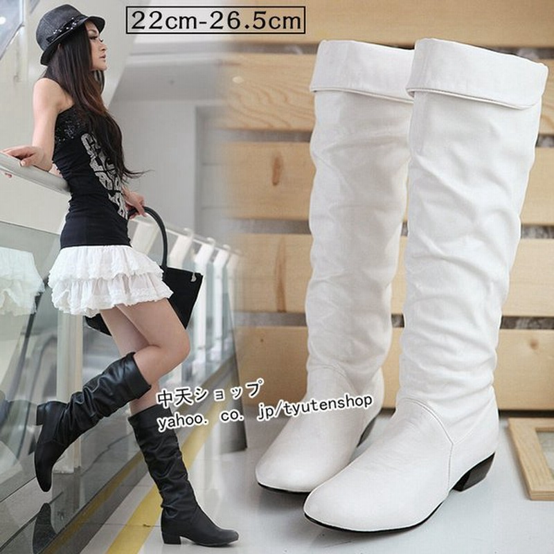 ロングブーツ レディース秋冬 ロングブーツ大きいサイズ黒ロングブーツ内ボア厚底ローヒール22ｃｍ 26 5ｃｍ防寒走れるブーツ 美脚シューズ防寒 保温 ブーツ 通販 Lineポイント最大0 5 Get Lineショッピング