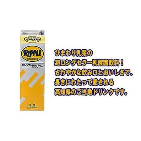 ふるさと納税 ひまわり牛乳・ひわまりコーヒー・リープル　6本セット（各1000ml×2本）パック牛乳／コーヒー牛乳／ソールド.. 高知県高知市