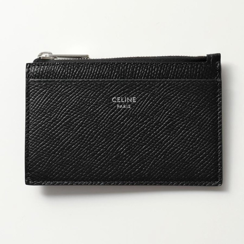 CELINE ブラックケース　袋付き Blackの通販 ファッション celine カードケース ジップ付き セリーヌ