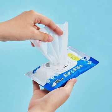 樂嫚妮 純水柔濕巾/純水濕紙巾-10抽(無酒精、無香精、無螢光劑)
