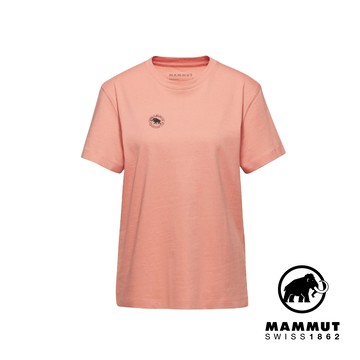 【Mammut 長毛象】Mammut Base Guarantee 1974 有機棉T恤 女 石英粉 #1017-07210