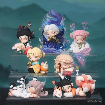 🎀臺灣出貨🎀盲盒手辦 潮玩公仔 汽車桌麵擺件 DODO NAMI 浮遊山海係列盲盒國風收藏手辦玩具禮物全新可愛