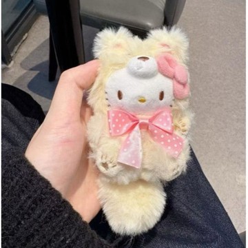 🍀臺灣出貨🍀北海道狐狸大尾巴哈嘍kitty包包掛件書包小飾品公仔玩偶配飾女生