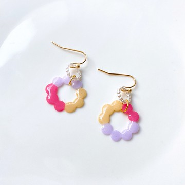 花園圓圈#1針式/夾式耳環