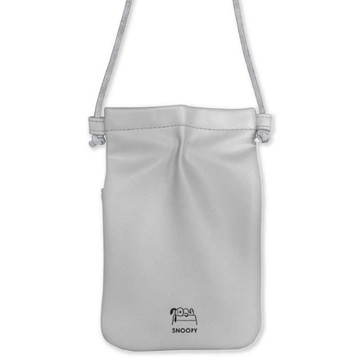 小禮堂 Snoopy 史努比 側背皮質手機包 (躺屋頂款)