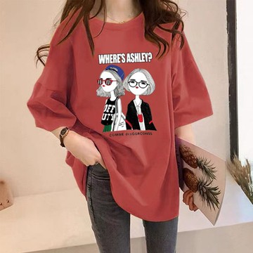 【現*貨】Plump 150kg內可穿 大碼女裝 胖mm 短袖 t恤女 夏裝 新款ins潮 寬松 顯瘦 遮肚 上衣服