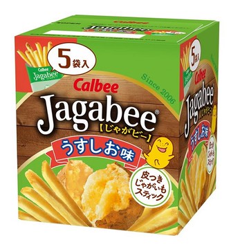 Calbee Jagabee加卡比薯條（原味）盒裝（15公克x5袋）
