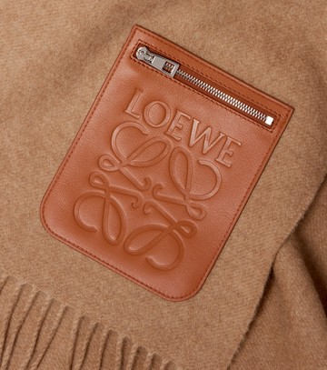 Loewe Anagram wool and cashmere scarf