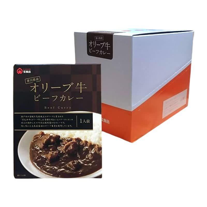 香川県産 オリーブ牛ビーフカレー 小豆島 宝食品 (180g 10個・1ケース)