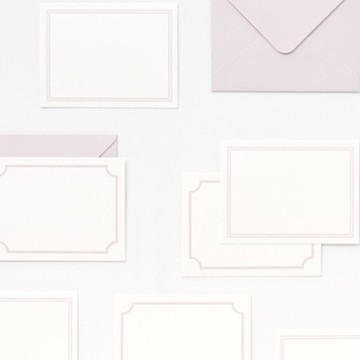 空白薰衣草留言卡信封組  薰衣草色  1set