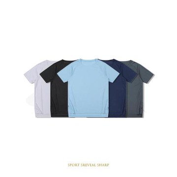 美式投籃服純色短袖速干透氣輕薄籃球訓練服跑步健身運動上衣T恤