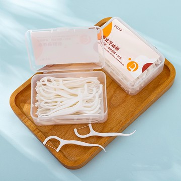 ✨台灣現貨📦 滑順超細牙線棒 牙線棒 牙線盒 牙線 50支 #丹丹悅生活