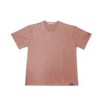 男絲滑透氣冰沁棉T-粉橘XL