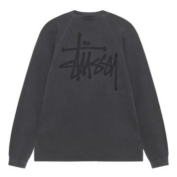 BASIC STUSSY THERMAL WASHED BLACK