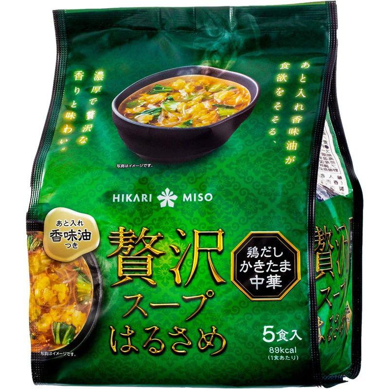 ひかり味噌 贅沢スープはるさめ 鶏だしかきたま中華 5食入 ×6袋