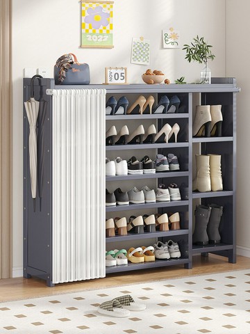 免運開發票 鞋櫃/鞋架 防塵鞋架家用室內好看多層簡易竹鞋櫃家用門口宿舍鞋子鞋子收納櫃 快速出貨