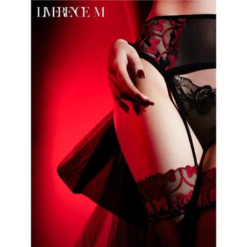 淶覓「愛神」蝴蝶結一體吊帶絲襪女5D薄款鏤空性感絲滑長筒絲襪