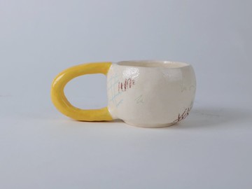 /自信洋蔥圈/ 手捏陶瓷杯