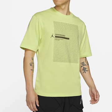 NIKE 上衣 男款 短袖上衣 喬丹 運動 健身 訓練 AS M J 23ENG SS CREW 黃綠 DA9870-745