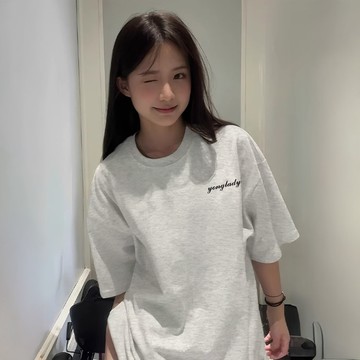 【現貨！當天出】韓版短袖英文簡約風女t恤 重磅250g純棉高品質衣服 女tee 加大碼寬鬆落肩款上衣 男女同款情侶衣