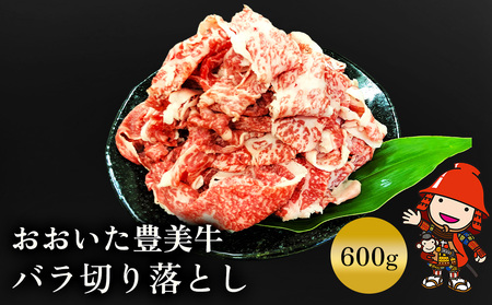 おおいた豊美牛 バラ切り落とし 600g 交雑牛 牛肉 ブランド牛 バラ 焼肉 中津市 大分県産 九州産 国産 冷凍