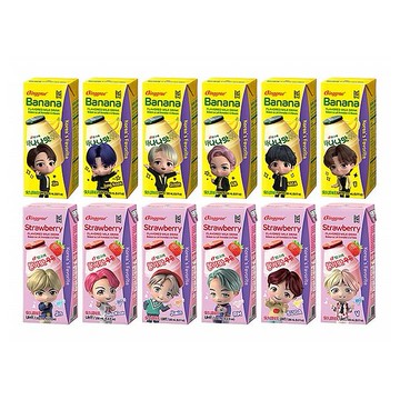 Binggrae~香蕉／草莓牛奶保久調味乳(200mlx6入) 款式可選 包裝隨機出貨 美式賣場熱銷