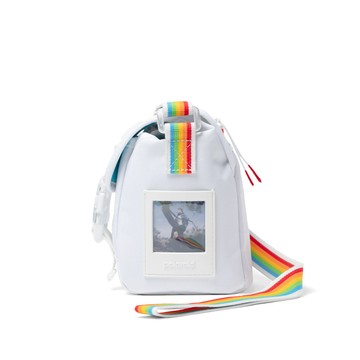 Polaroid Go 相機包 白色+彩虹肩帶(DB14)