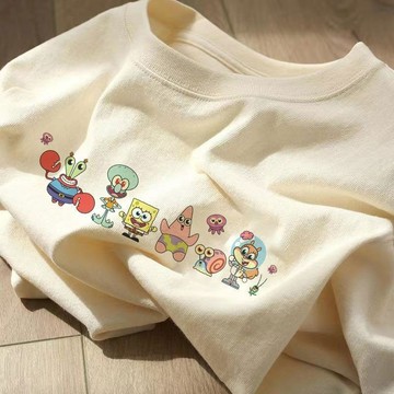 Healthy baby 童裝男女 短袖  上衣 夏季新款卡通圓領百搭中100%純棉t 男童 短袖   男孩 短袖