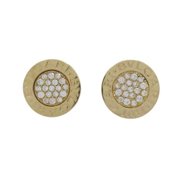 BVLGARI 寶格麗 18K黃金 鑽石 BVLGARI BVLGARI 耳環 【二手名牌BRAND OFF】